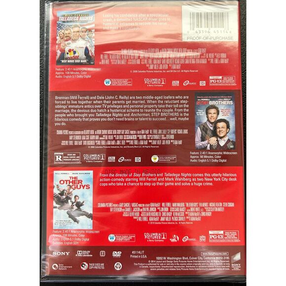 New The Laugh Out Loud 3-Movie Collection DVD Will Ferrell Comedy TE6 - Picture 2 of 2